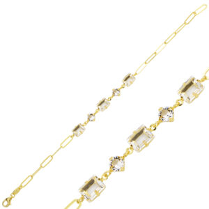 Swarovski Taşlı Gümüş Bileklik