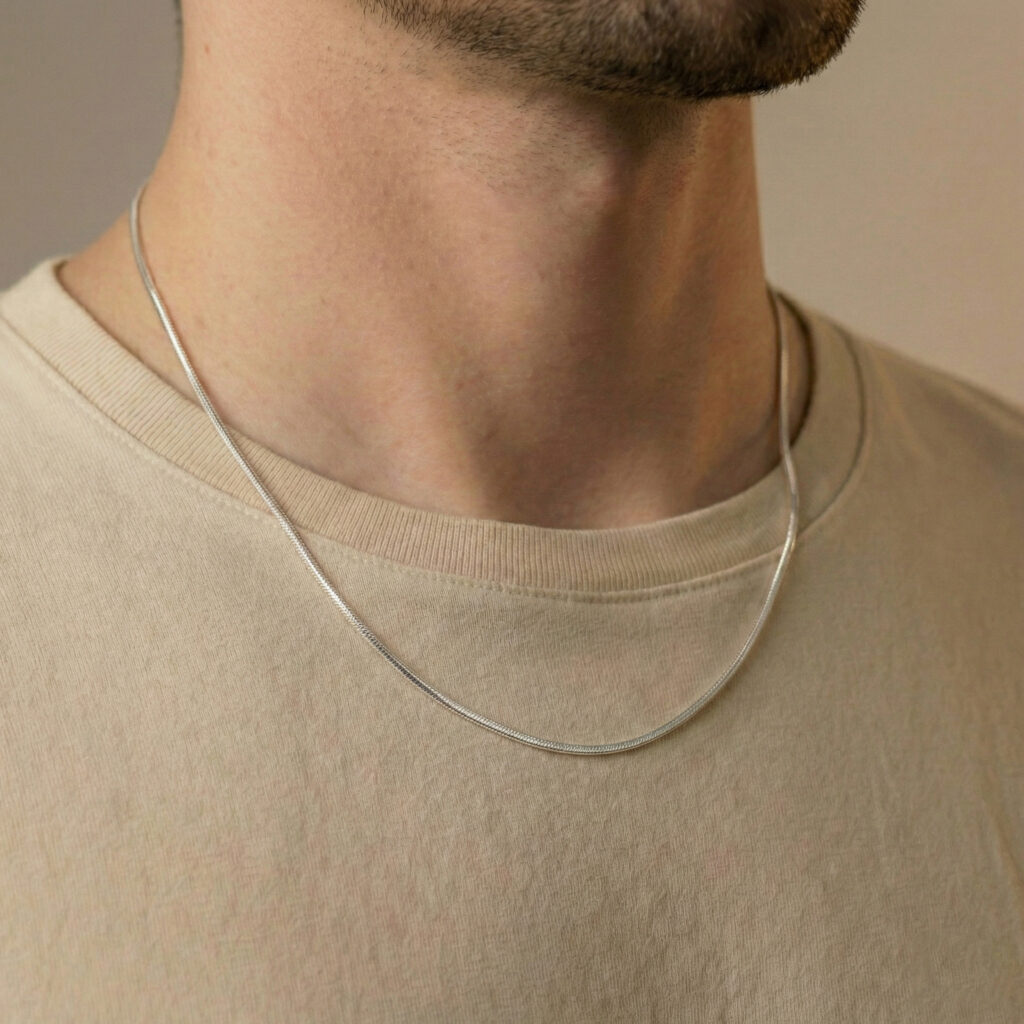 Gümüş İtalyan Balıksırtı Kolye - 2mm